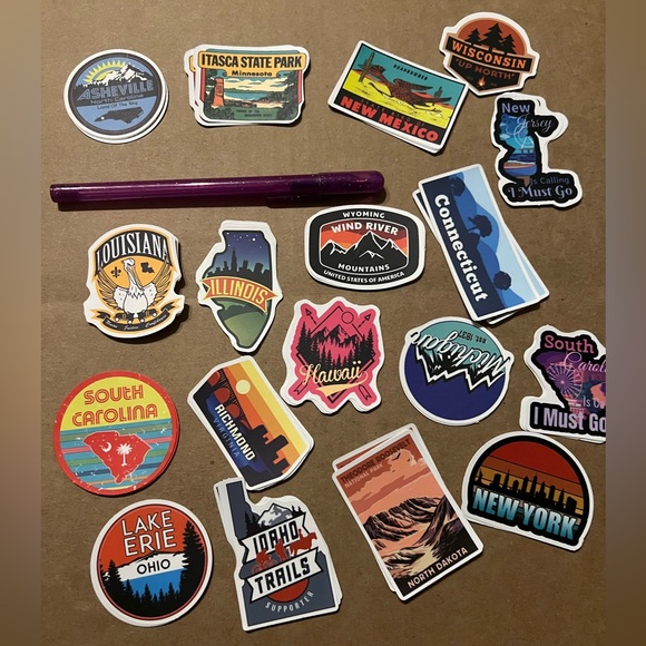 New Jersey Matte Finish PVC Removable Waterproof Decor Accent St… - Picture 8 of 9